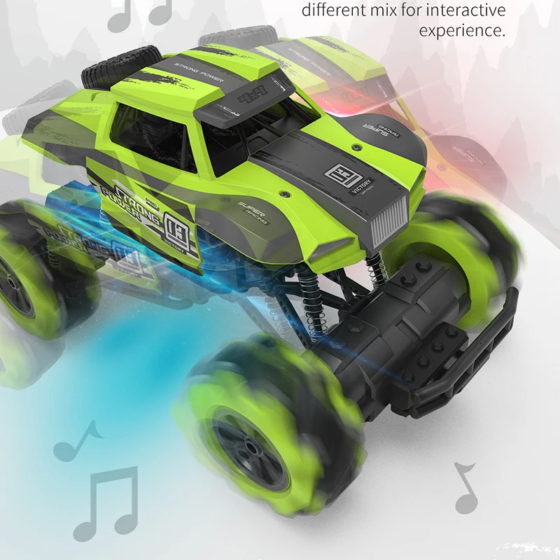 Радиоуправляемый автомобиль JJRC Q76 4WD Электрический All-Dound Вождение беспроводной пульт дистанционного управления автомобиль трюк дрейф Авто дисплей танцы музыка автомобиль игрушка подарок