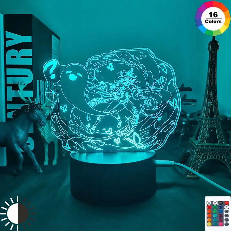 3d Led ߰   Genshin Impact Hu Tao ũ Led  