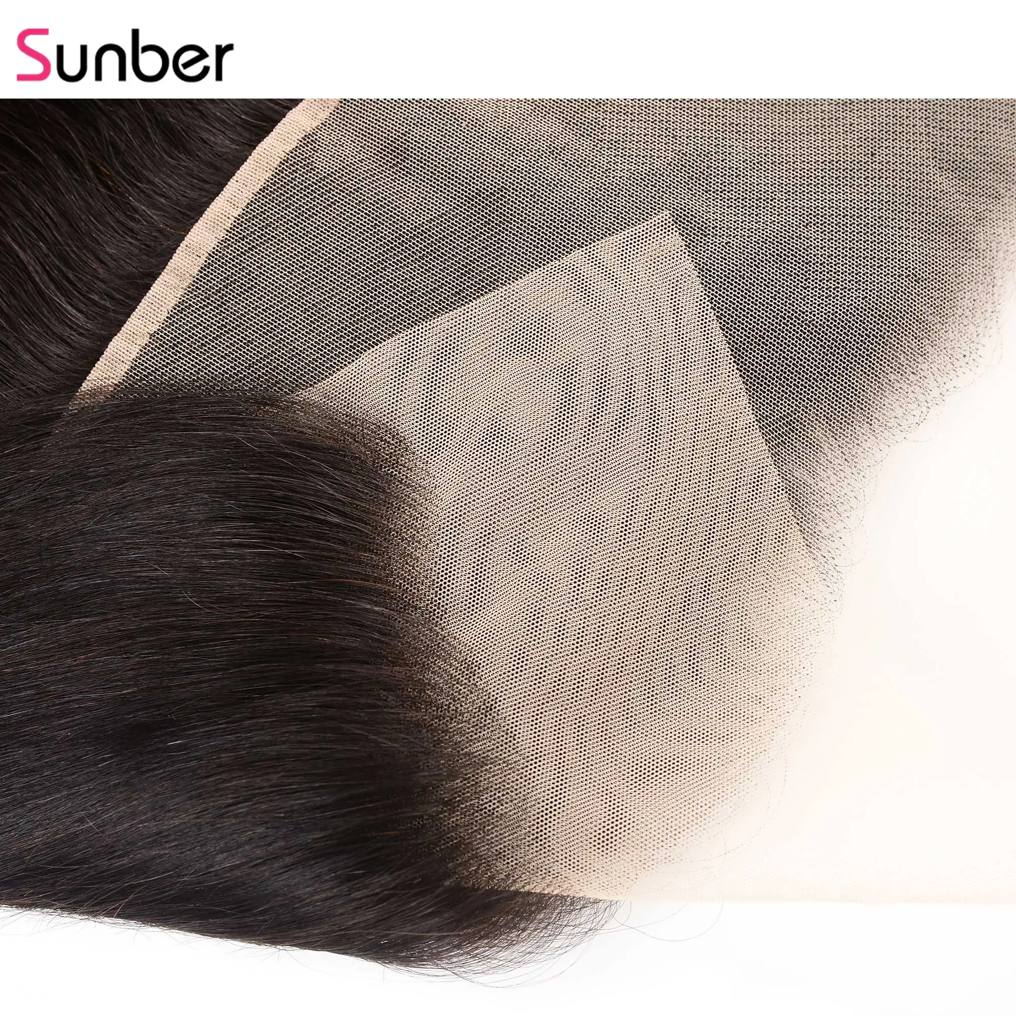 Sunber Hair13x6 transaprise фронтальные прямые волосы Человеческие волосы remy на ухо кружева закрытие перуанские волосы