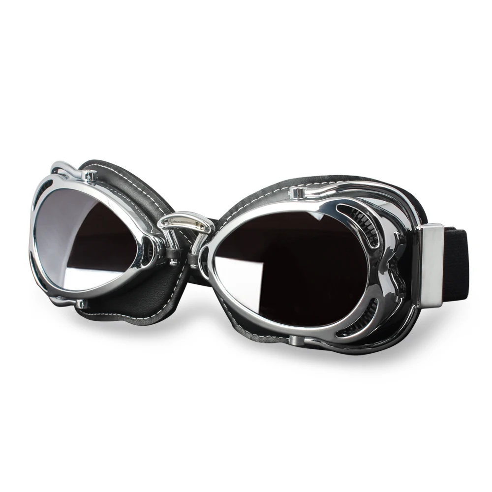 Зимние мужские винтажные Ретро мотоциклетные очки защитные очки кожаные анти-УФ ветрозащитные мотоциклетные очки для мотокросса