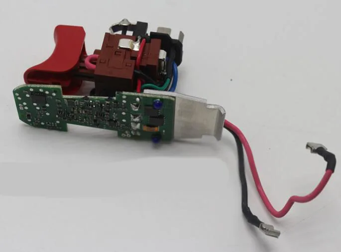 Switch with PCB GSR 12-2-Li портативный ящик для инструментов коробка для хранения двигателя зарядное устройство переключатель PCB патрон для Bosch 10,8 в 12 В зарядка дрель GSR 10,8-2-Li - Цвет: Switch with PCB