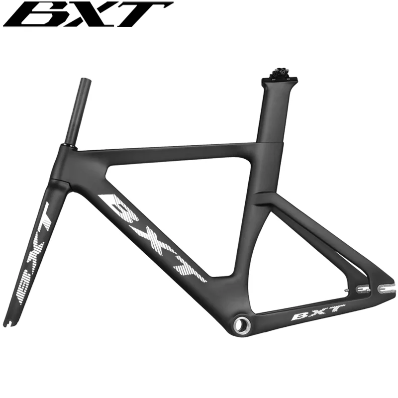 Carbon Track Frame Carbon BSA Fiber Racing Tracking bike Frameset Fixed Gear bike frame 120*9mm rear tail hook Bicycle Parts