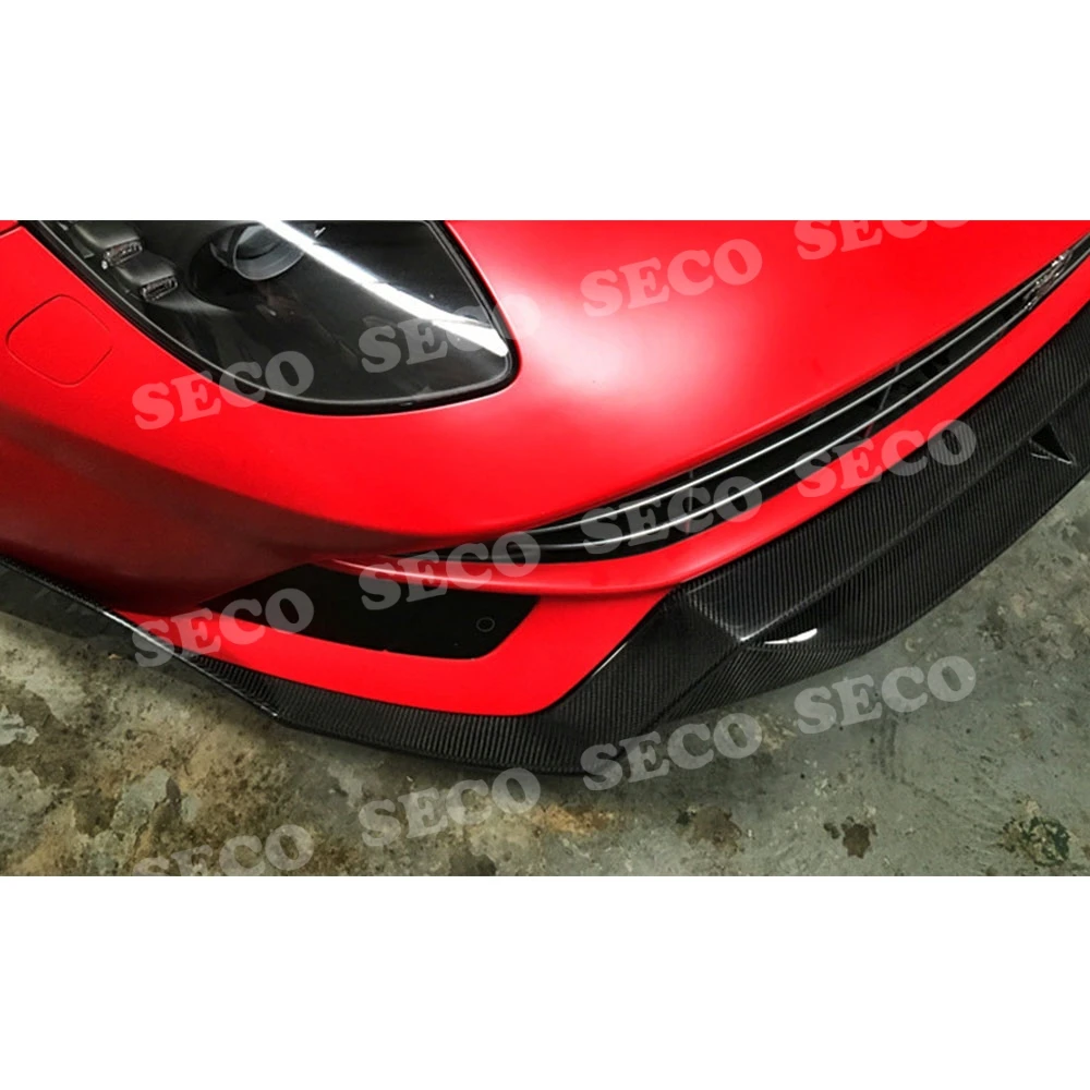 Карбоновый передний спойлер D Стиль чехол для Ferrari F12 Berlinetta 2013 FRP бампер протектор автомобильный Стайлинг