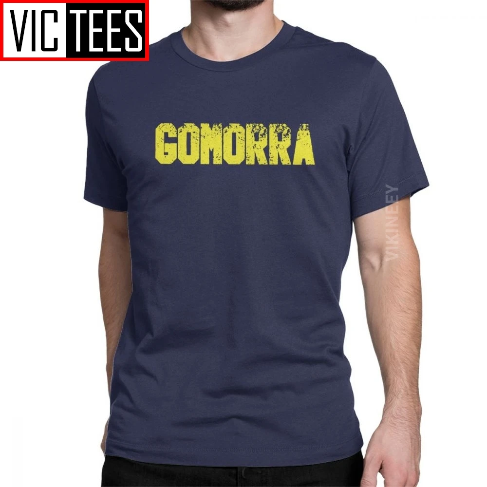 

Gomorra T-Shirt for Men Tv Italy Corleone Movie Godfather Casual Cotton Crew Neck T Shirt 2020 Wholesale