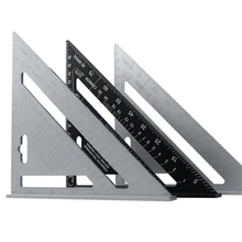 7 ''dreieck Winkelmesser Aluminium Legierung Geschwindigkeit Platz Mess Lineal Gehrung Für Framing Gebäude Carpenter Mess Werkzeuge