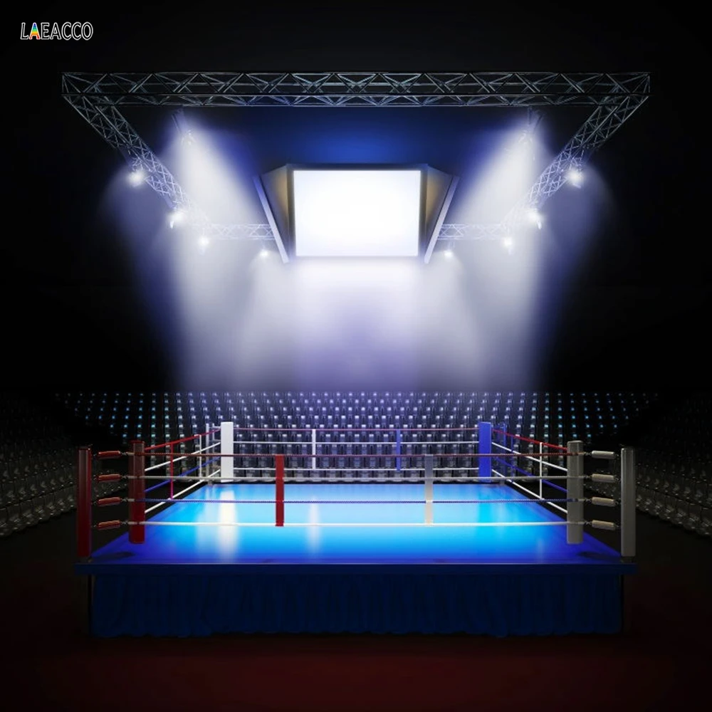 Accessories Wofawofa Vinyl 5X7FT Boxing Ring Backdrop Boxing Backdrops