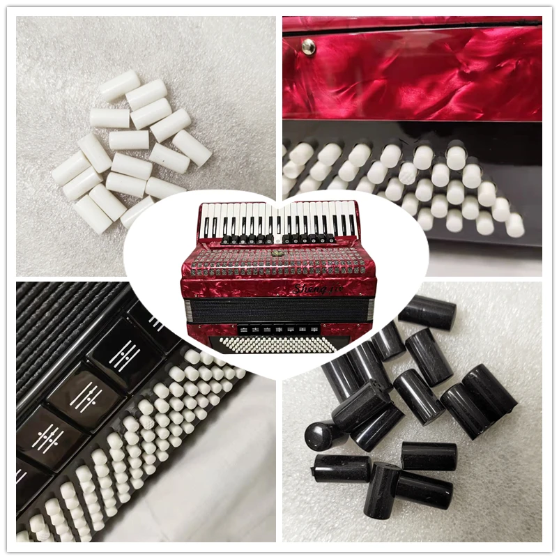 Accordion Bellows Accessories Accordion Accessories Black and White Bass Button Directly Supplied By the Factory