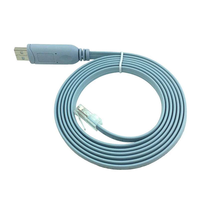 Синий Консольный кабель USB к RJ45 кабель для британского FTDI чип FT232RL для H3C hp Arba роутер Huawei USB удлинитель - Цвет: Синий