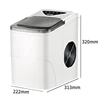 Household Portable Quick Ice Cube Maker Commercial Automatic Ice maker Machine  Electric Bullet Round Ice Making Machine 220V 6