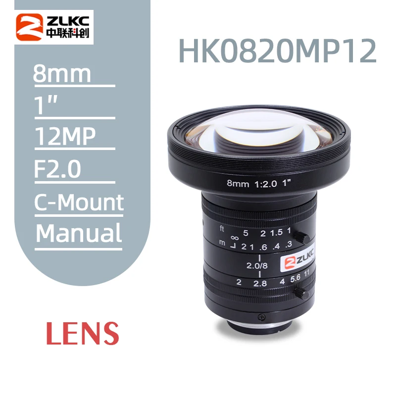 C Mount Machine Vision Lens Cctv Wide Angle Lens Iris Cctv Camera