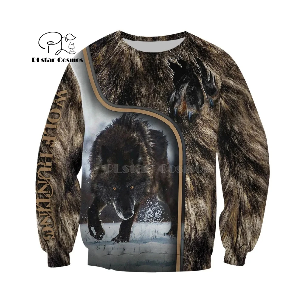 Wolf Printed Hoodies Men 3d Hoodies Brand Sweatshirts Jackets Quality Pullover Fashion Tracksuits Animal Streetwear Out Coat-7