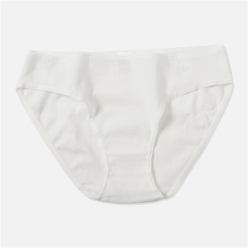 White Женские трусы, 1 шт., трусы, нижнее белье, модные сексуальные хлопковые трусики, дамские стринги, мягкое нижнее белье, стринги, лидер продаж, низкая посадка, S-XL - Цвет: White
