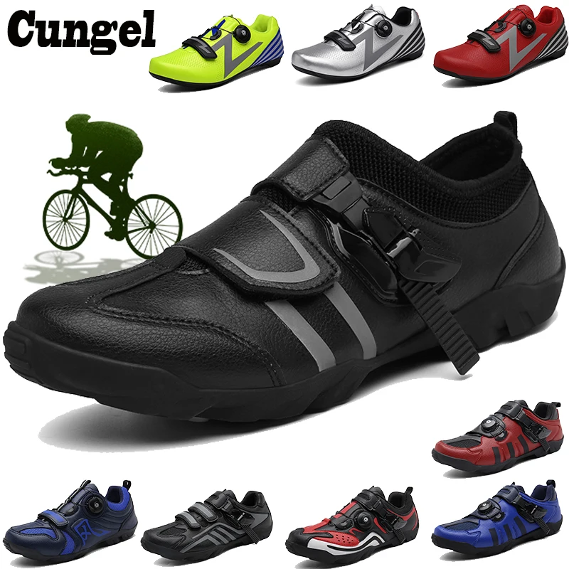 Cungel Breathable Pro Self-Locking Cycling Shoes Road Bike Bicycle Shoes Ultralight Athletic Racing Sneakers Zapatos Ciclismo