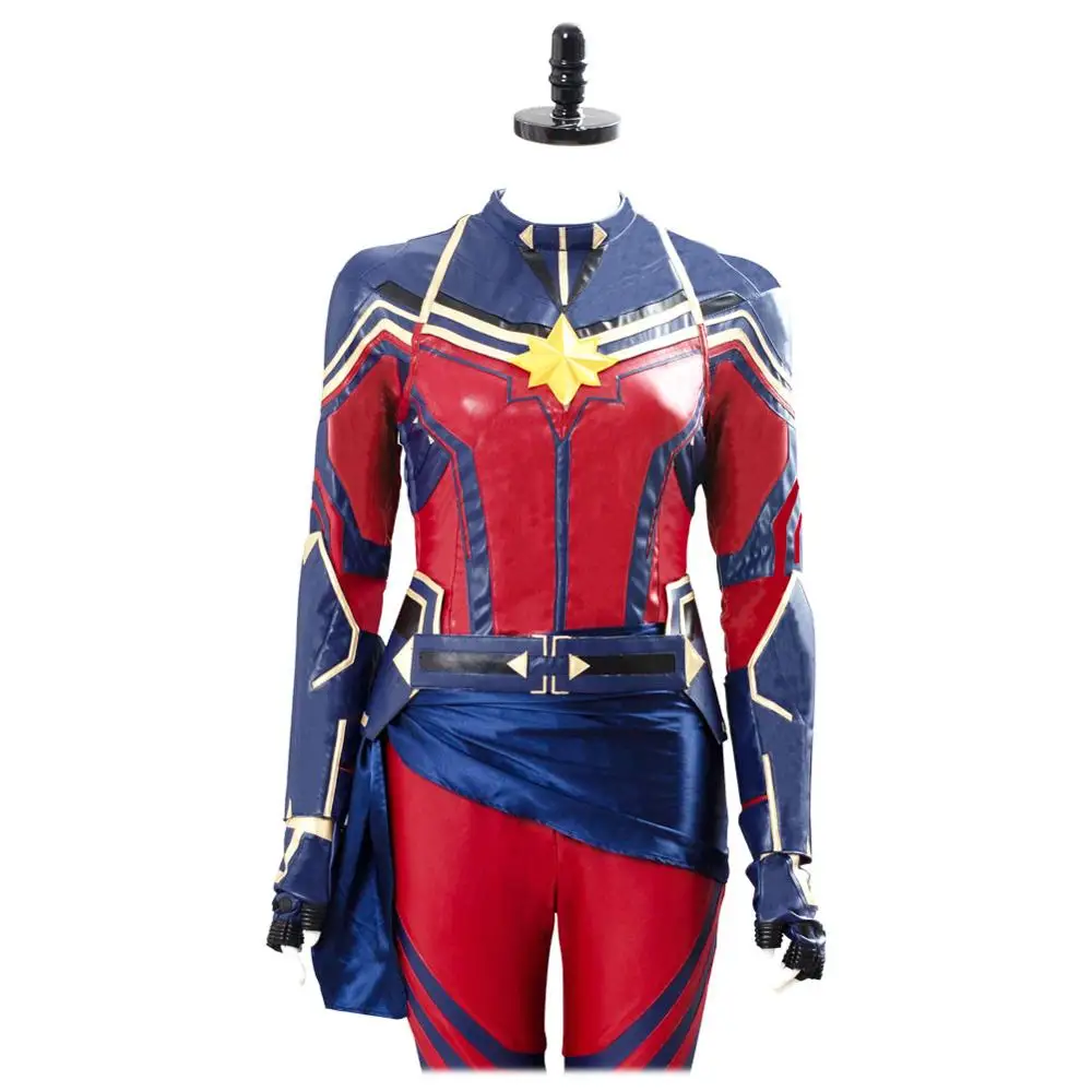 Avengers Endgame Captain Marvel Costume for Women and Girls - Carol Danvers Cosplay Jumpsuit for Halloween Carnival image 5