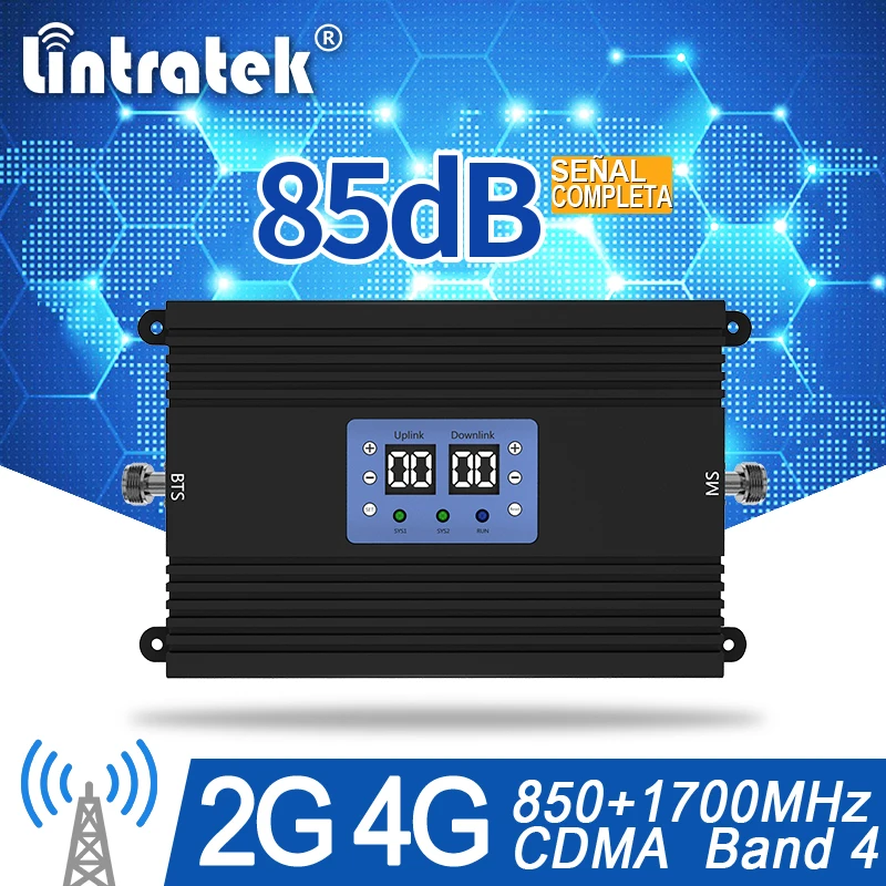 85 дБ усилитель Сигнала CDMA 850 LTE 1700 усилитель сигнала ретранслятор сигнала сотового телефона LTE усилитель диапазона 5 банд 4 усилитель#15