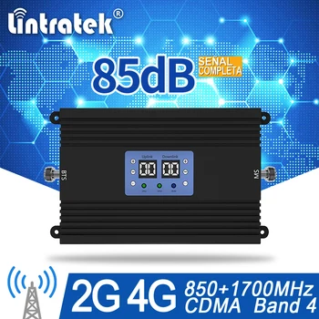 

85db Amplificador de señal CDMA 850 LTE 1700 Signal Booster Cellphone Signal Repeater LTE Amplifier Band 5 Band4 Booster #15