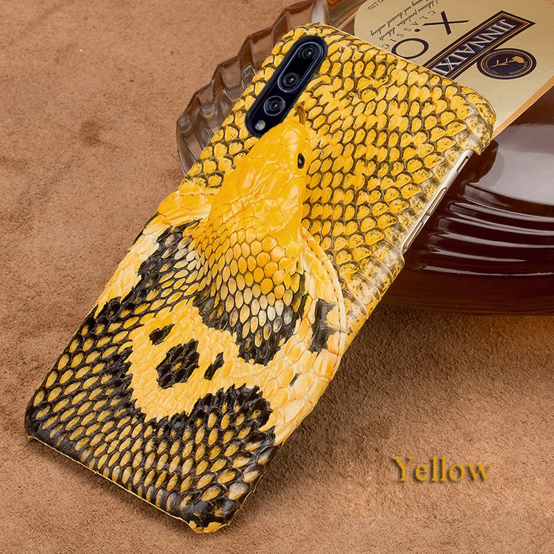 Luxury Phone Case For Huawei P20 P30 Lite Mate 10 20 Lite Pro Y6 Y9 P Smart Snake Head Cover For Honor 7A 7X 8X 9 10 Lite
