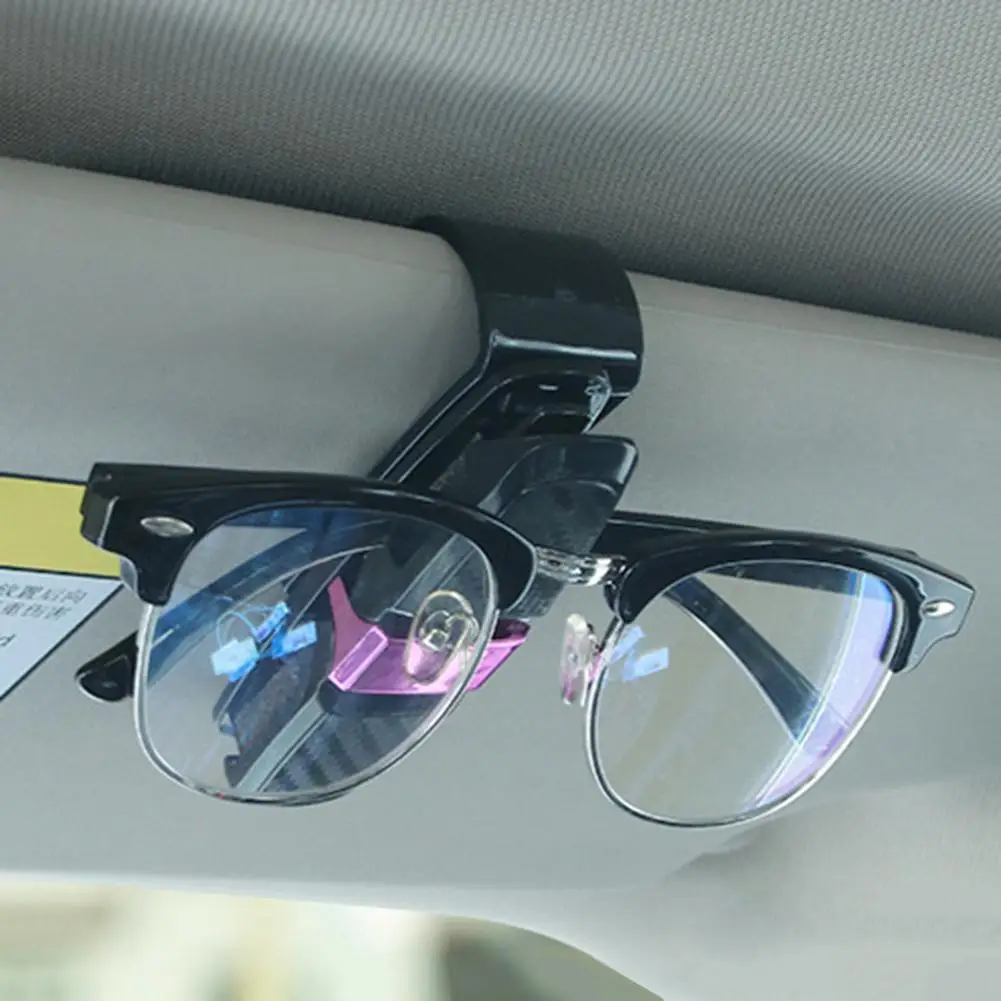 2Pcs Anti-slip Auto Glasses Sunglasses Holder Card Clip Home Office Car Gadgets