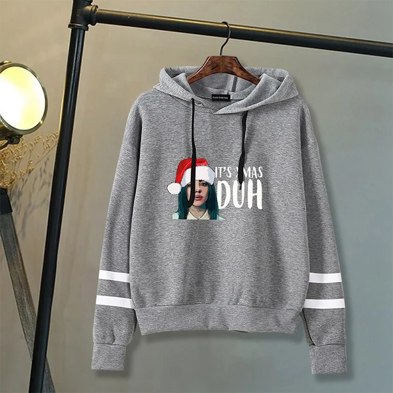 Billie Eilish осенне-зимние женские толстовки с капюшоном, Женский пуловер с буквенным принтом, повседневное пальто