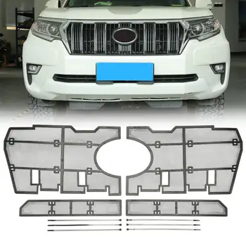 

For Toyota Land Cruiser Prado 2019 2020 Car Front Grille Insert Net Protective Mesh Cover Accessories