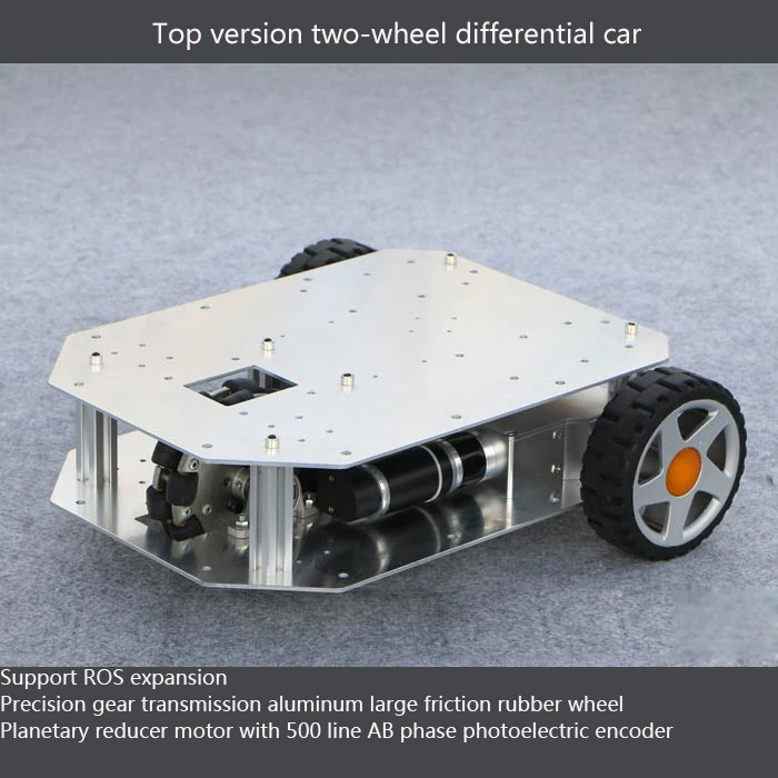 

Two-wheel Differential Chassis Mobile Robot Planetary Reduction Motor with Photoelectric Encoder