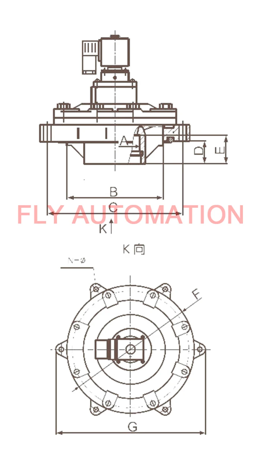 DCF-Y-102S.B Xiechang 3 1/2 дюймов DN102 пылесборник алюминиевый сплав Импульсный электромагнитный клапан