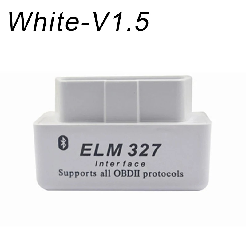 Diagnostic Tool Scanner Car Mini Bluetooth Auto Code Reader Super MINI ELM Works On Android Symbian FW V1.5 BEST - Цвет: Белый