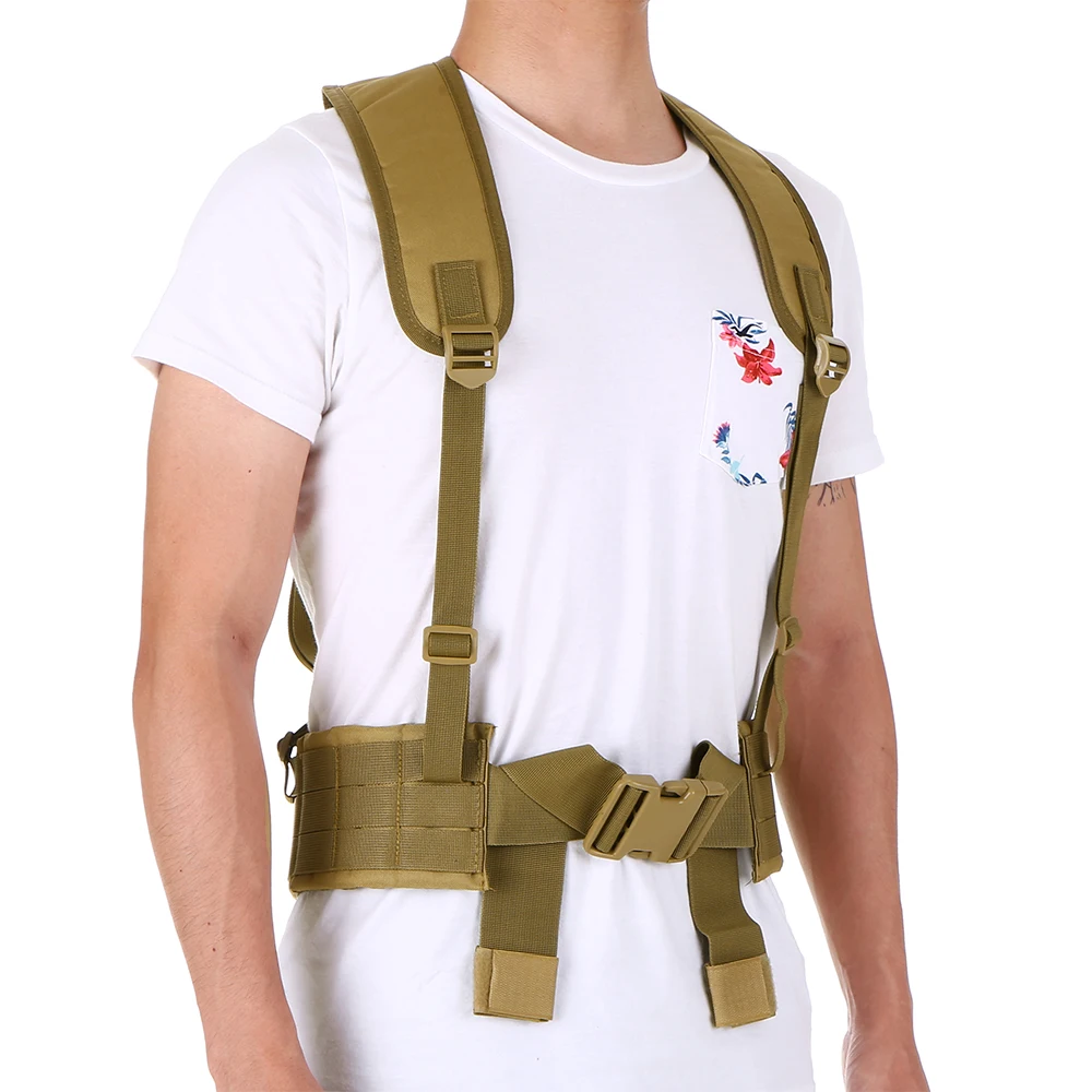 Мужской тактический ремень военный для переноски H harness охотничий тренировочный