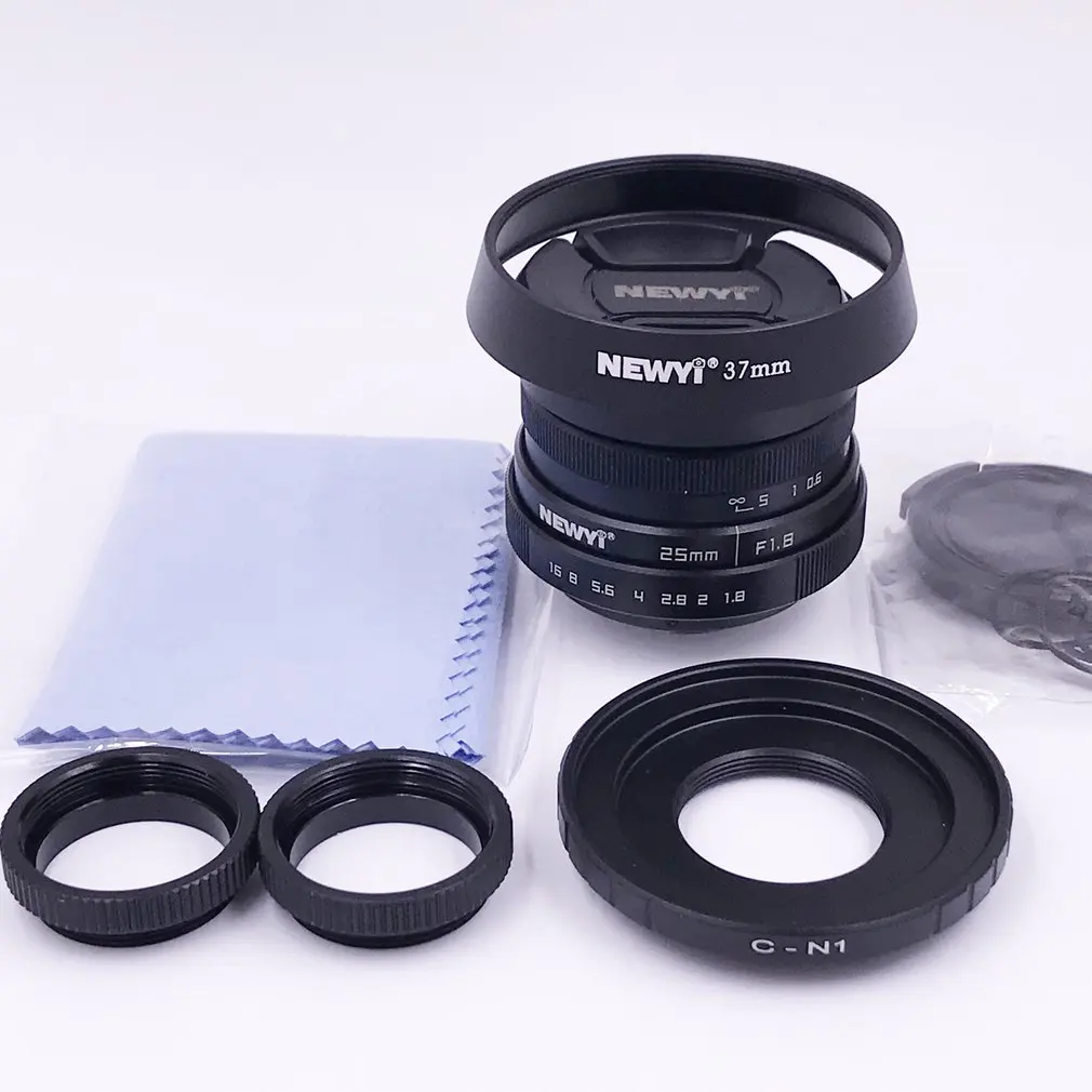 Мини 25 B+ для Nikon 1 ручной фокус CCTV объектив для Canon для Nikon для sony E крепление для Fuji беззеркальная камера