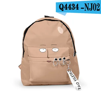 

One Punch Man Backpack School Bags Mochila Travel Bags Ribbon Ring Circle Backpack Small bags For Boys Girls