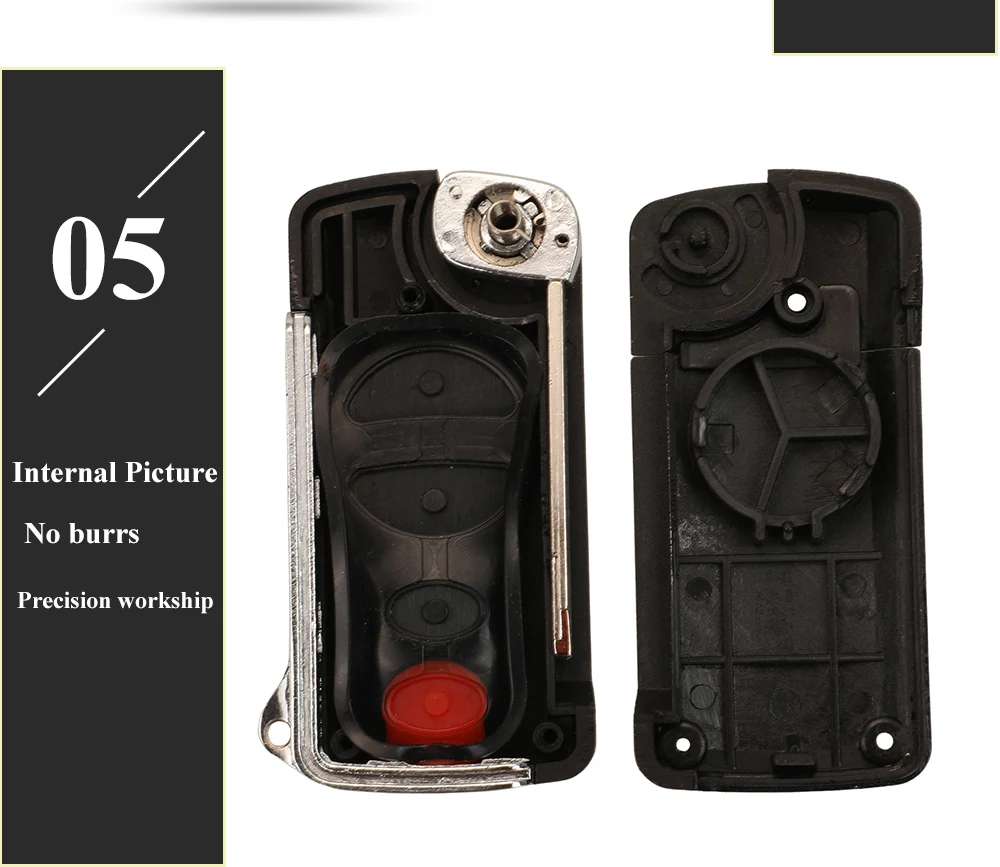 Keyforkess 2/3/4 pulsanti custodia a chiave pieghevole a distanza per Chrysler Dodge Stratus Ram Durango Dakota Jeep Grand Cherokee Key shell 17 Keyforkess 2/3/4 pulsanti custodia a chiave pieghevole a distanza per Chrysler Dodge Stratus Ram Durango Dakota Jeep Grand Cherokee Key shell - H8ea5cbbd0f394c30b1c1a1b01b86fcefC