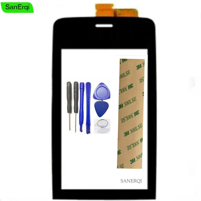 Дигитайзер сенсорного экрана для Nokia Asha 308 309 N308 310 3090 3080 внешнее стекло дисплей