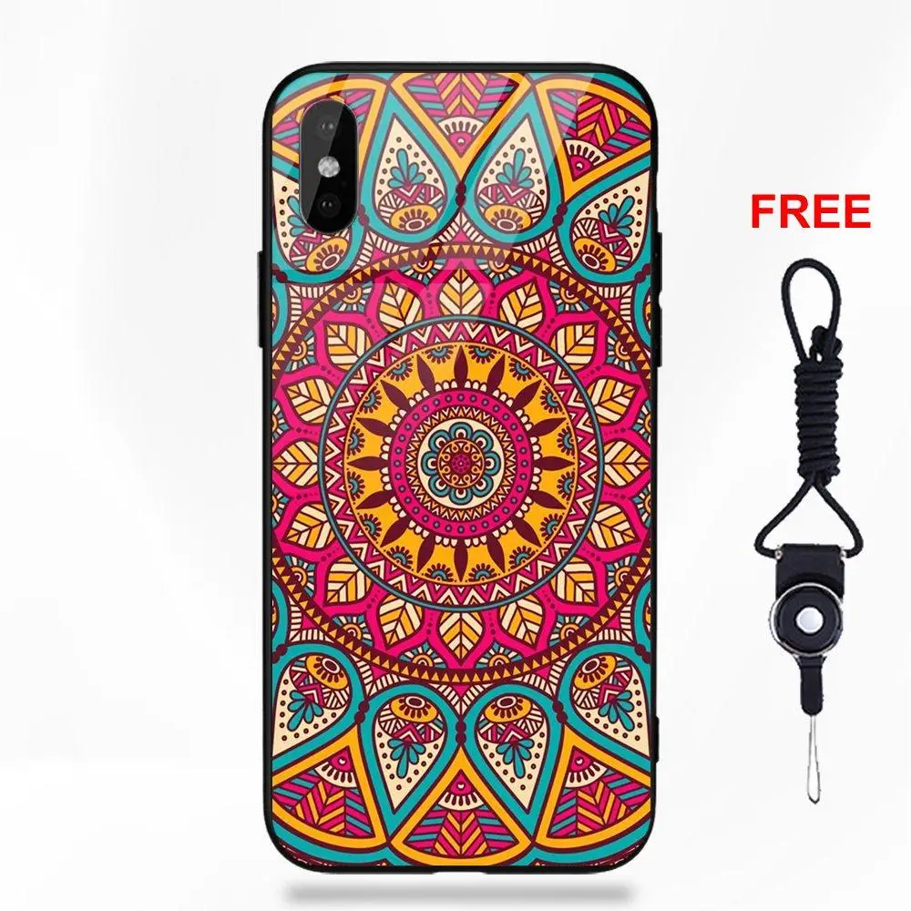 В этническом стиле ретро богемский гобелен с принтом для Apple IPhone X XS Max XR 5 5C 5S SE 6 6S 7 8 Plus