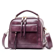 Женская трендовая сумка на одно плечо из воловьей кожи