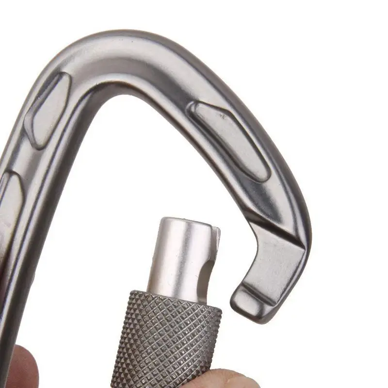 24 кН фиксирующий винт из алюминиевого сплава Карабин D формы для альпинизма