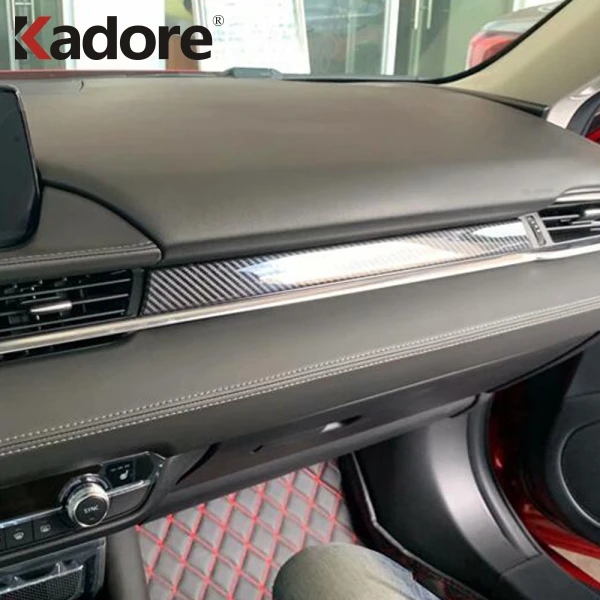 Для Mazda 6 Atenza углеродное волокно Автомобильный Центр управления кромкой отделка интерьера аксессуары для автомобиля Стайлинг