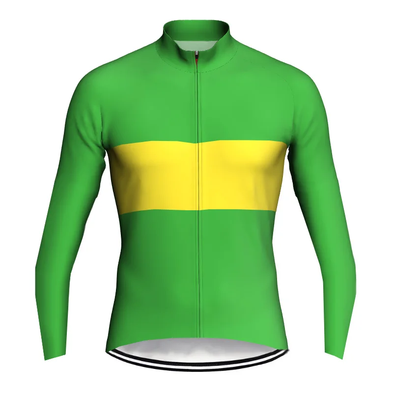 Cycling Jersey Summer Men Long Sleeve Road Mountain Race Bike Shirt