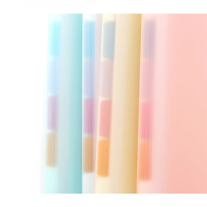 Frosted PP folder Expanding Wallet 8 layers inner Document organizer File folder A4 4 colors available Folder fog-like feeling