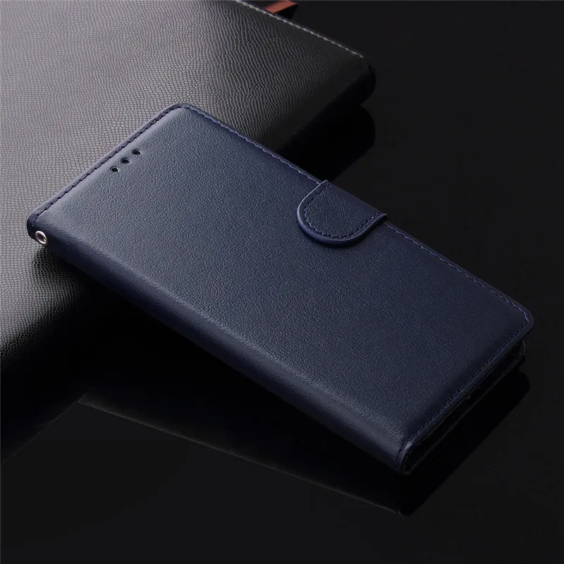 Blue Для samsung Galaxy Note 10 Pro Note 8 9, сплошной цвет, кожаный чехол-кошелек, откидная крышка, слот для карт, для Galaxy Note 10 Pro, сумка - Цвет: Blue