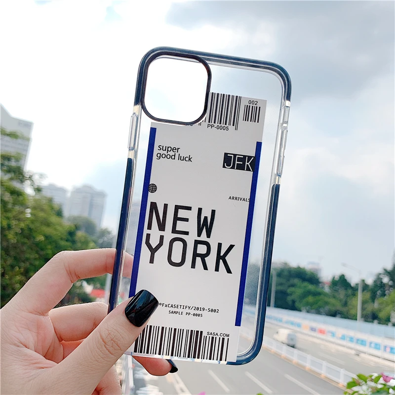 Модный прозрачный защитный чехол для телефона для iphone 11promax чехол для iphone 6 7 8 Plus X XR XSMAX чехол Модный чехол s Capa
