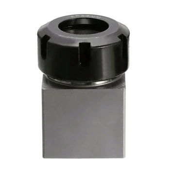

SHGO HOT-ER32 Square Collet Chuck Block Holder for CNC Lathe Engraving Machine Cross Hole Drilling