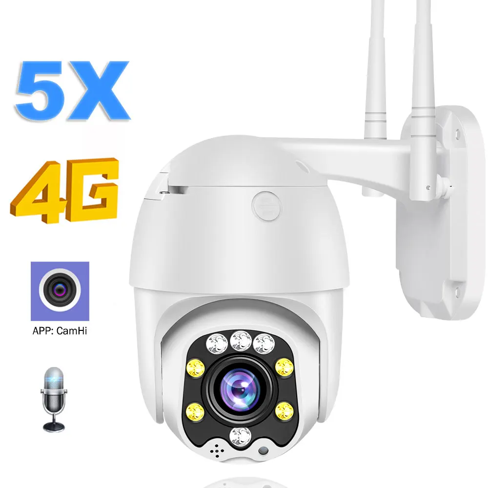 3G 4G Camera 1080P Hd Ptz-camera Draadloze Gsm Sim-kaart Wifi Ip Camera Beveiliging Outdoor Cctv p2P Ir Nachtzicht 30M Camhi