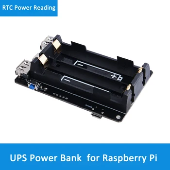 

For Raspberry Pi 4B/3B+/3B UPS Mobile Power Expansion Board Pi4 Generation Power Supply Expansion Module 5V Output