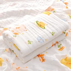4 Layers Soft Cotton Baby Receiving Blanket Newborn Infant Kid Swaddle Wrap Blanket Sleeping Warm Quilt Girl Boy Baby Bath Towel