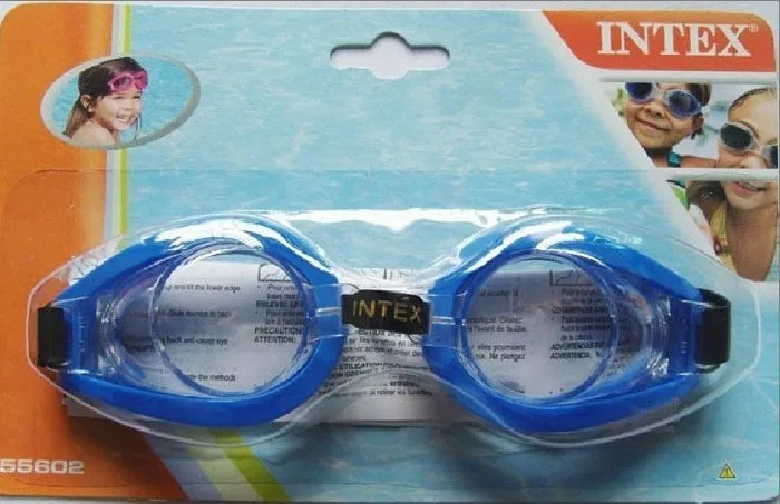 Оригинальные детские плавательные очки Institute INTEX Fun, водонепроницаемые очки для плавания с защитой глаз Gogg