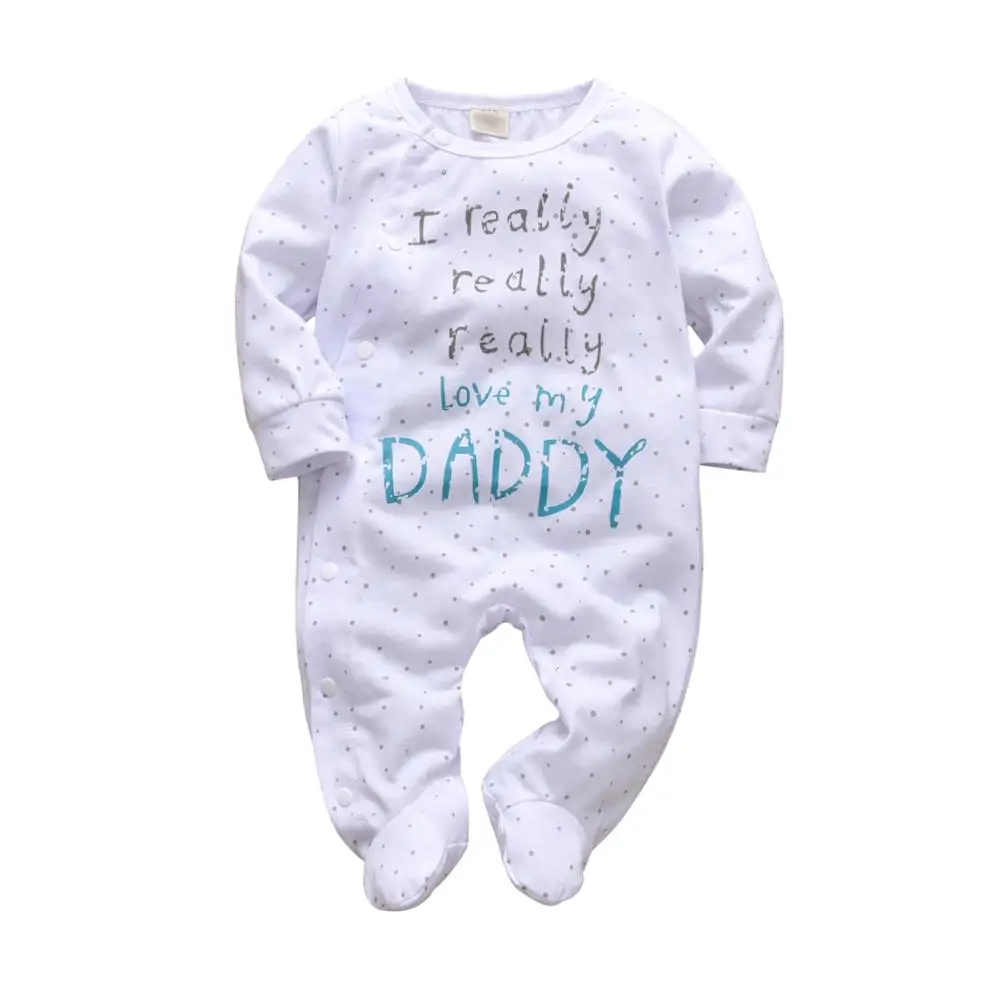 Newborn Baby Boys Girls Romper Cartoon Print Cotton Long Sleeve Jumpsuit Infant Clothing Pajamas Toddler Baby Clothes Outfits best Baby Bodysuits Baby Rompers