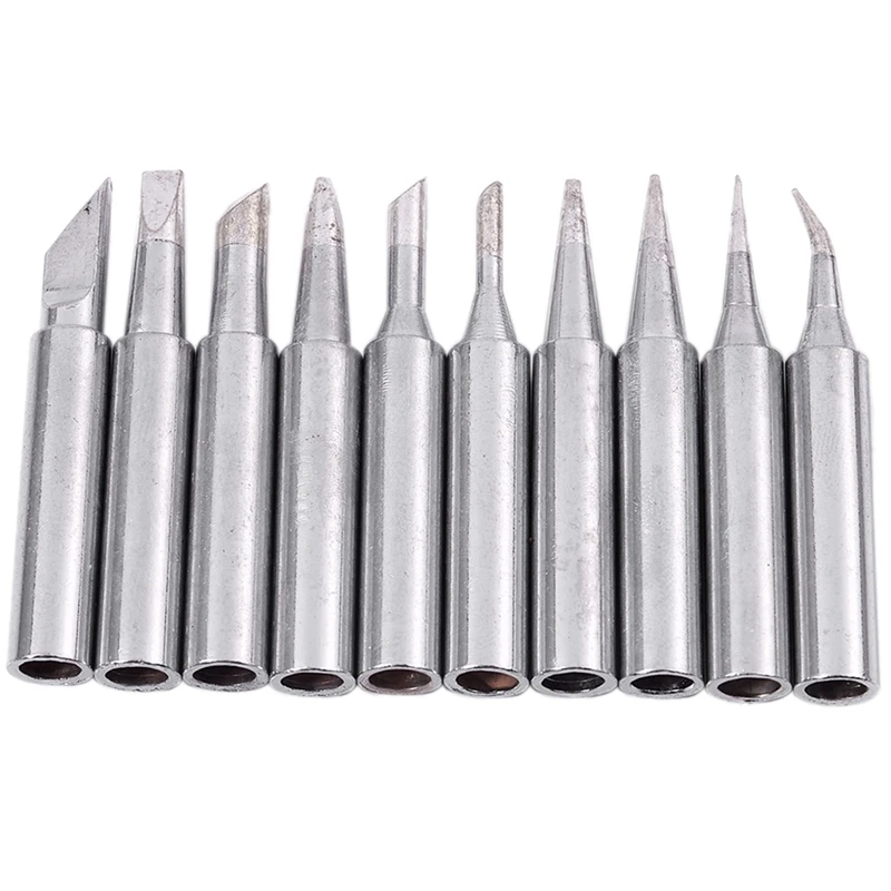

Promotion--10 Tip Set Tips Soldering Tip Set for Soldering Iron 900-T-I/ BK/ 1.6D/ 2.4D/ 3.0D/ 2C/ 3C/ 4C NEW