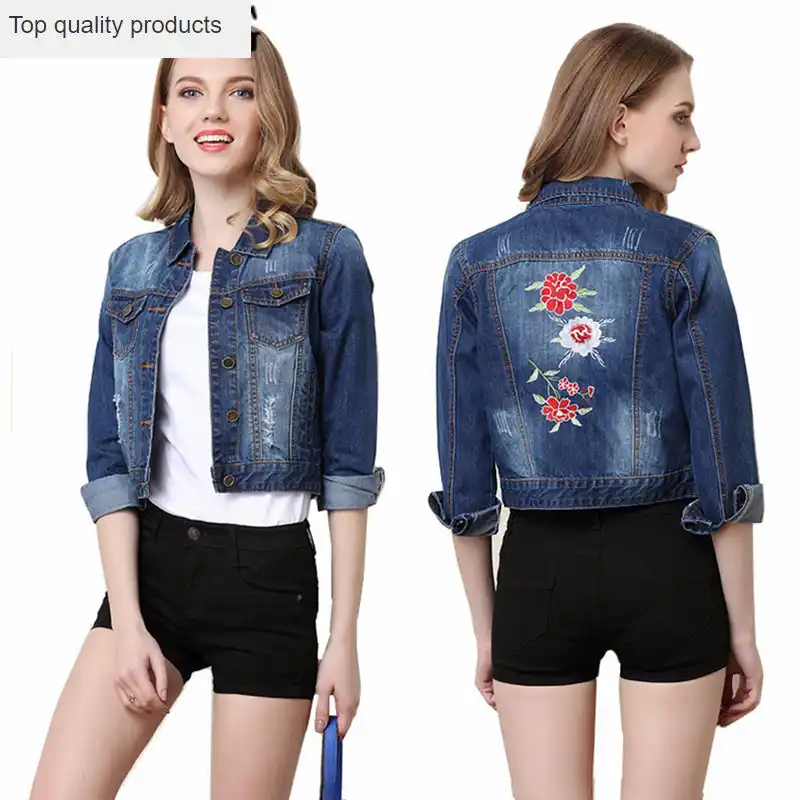 short jean jacket womens