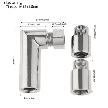 

mtsooning 90 Degree Angled O2 Oxygen Sensor Spacer Extender Extension Header Straight 90 Degree Bung Adapter Pipe Kit M18 x 1.5