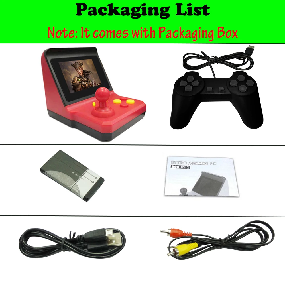 

Retro Portable Arcade for FC Handheld Rocker Video Game Console Built-in 600 Games TV-out Double Fight Gamepad Dropshipping